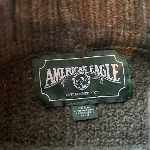 American Eagle Outfitters Soft and Cozy Mixed Stitch Pullover Sweater in Green - Picture 5 of 7